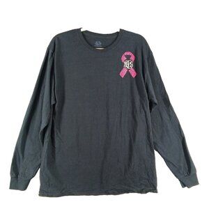 FRUIT OF THE LOOM Breast Cancer Oversized T-shirt LARGE(12-14) Pullover Knit